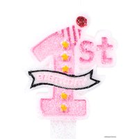 Свеча для торта Золотая сказка 1 годик 591444