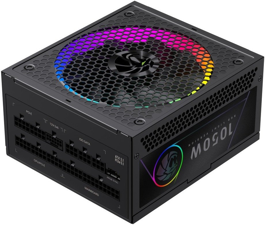 Блок питания GameMax RGB PRO 1050G (черный)