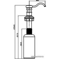 Дозатор для моющего средства Omoikiri OM-01-BE (ванильный)
