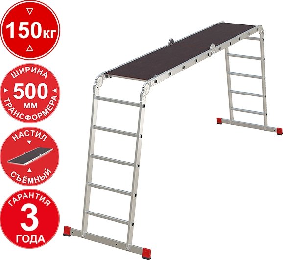 

Лестница-трансформер Новая высота NV3331 3331405 (4x5 ступеней)