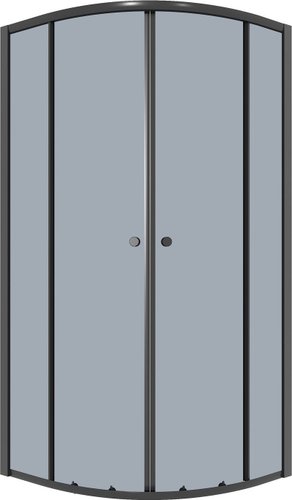 Душевой уголок Niagara Eco NG-1003-14T 80x80x190 (черный/стекло тонированное)