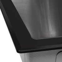 Кухонная мойка ARFEKA ECO AR 500*500 GS BLACK GLASS + SATIN