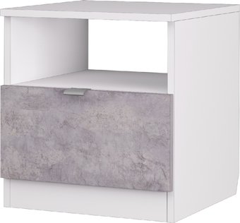 Тумба Аквилон Акцент №13 400 (белое сияние/цемент светлый)