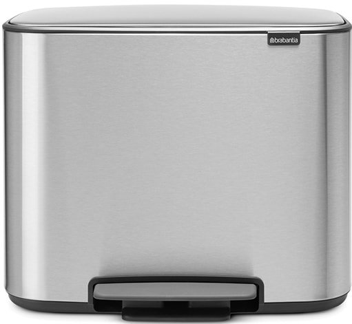 

Система сортировки мусора Brabantia Bo Pedal Bin 11л + 23л (стальной матовый)