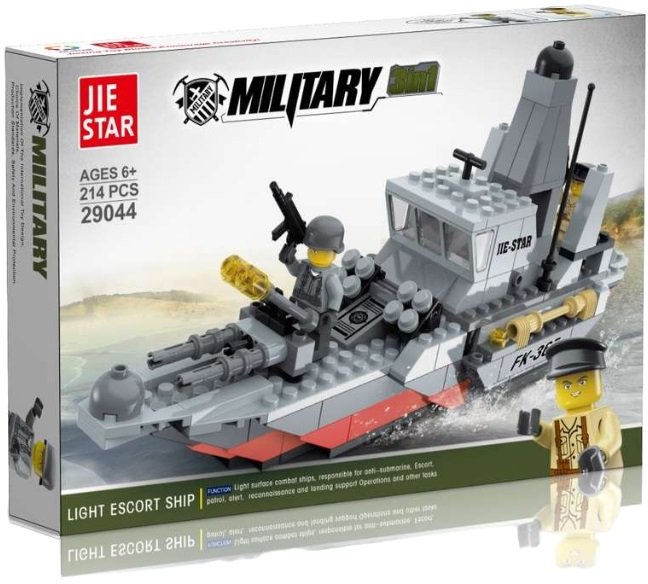 

Конструктор JIE-STAR Легкий фрегат 53776 (214эл)