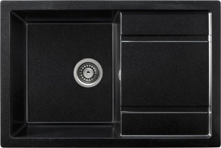 

Кухонная мойка Saniteco Fama (оникс с сифоном)