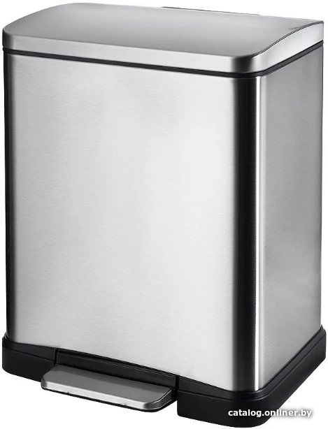Мусорное ведро WeltWasser Lassy MT 12L (матовая сталь)