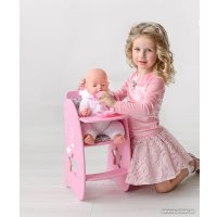 Стульчик для кукол Leader Toys Diamond Star для кормления 74319 (розовый)