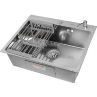 Кухонная мойка ARFEKA ECO AR мойка 600*500, коландер, дозатор SATIN DECOR