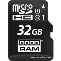 Карта памяти GOODRAM microSDHC (Class 10) UHS-I 32GB + адаптер [M1AA-0320R11]