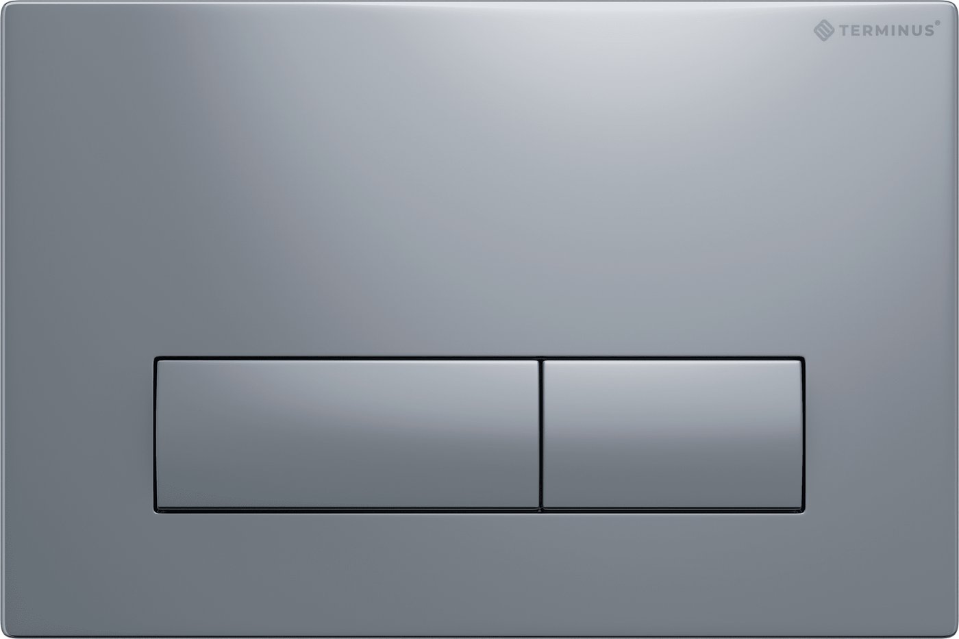 Панель смыва MebelVann Classic Прямоугольник 72K24x16C (хром)