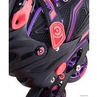 Роликовые коньки Ridex Remi (р. 31-34, черный/фиолетовый/розовый)