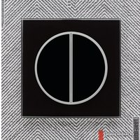 Беспроводной выключатель DeLUMO Takto двухканал. клавишный 9005 (классический черный)