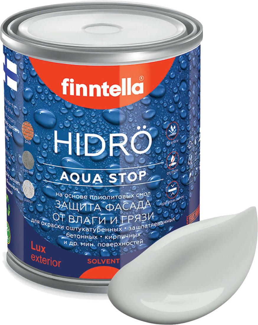 

Краска Finntella Hidro Tuhka F-14-1-1-FL063 0.9 л (серый)