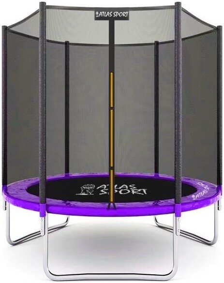 Батут Atlas Sport 183 см - 6ft (без лестницы, внешняя сетка, сливовый)