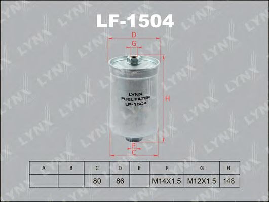 

Топливный фильтр LynxAuto LF1504