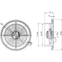 Осевой вентилятор Bahcivan BDRAX 200-4K