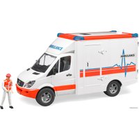 Грузовик Bruder Mercedes Benz Sprinter ambulance with driver 02536