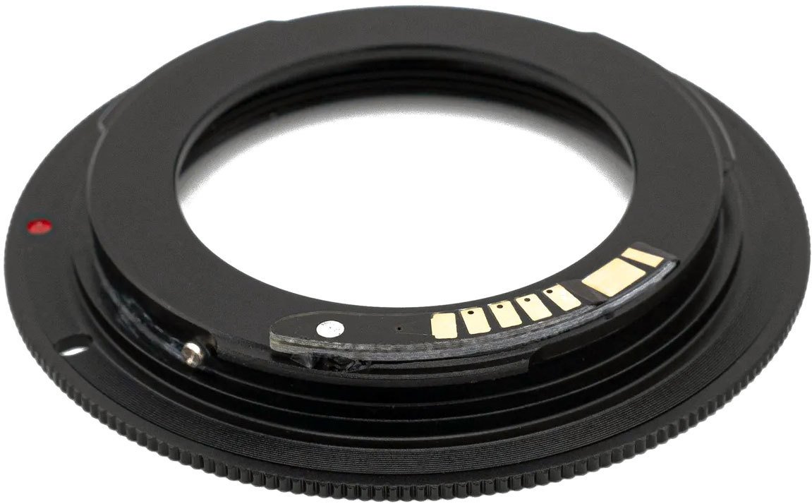

Адаптер Falcon Eyes M42 на Canon EOS с чипом