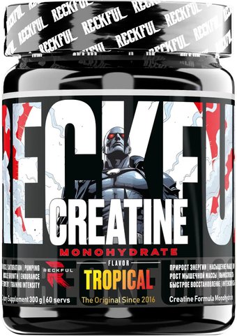 Моногидрат креатина Reckful Creatine Monohydrate (тропик, 300г)