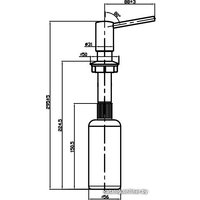 Дозатор для моющего средства Omoikiri OM-02-WH (белый)