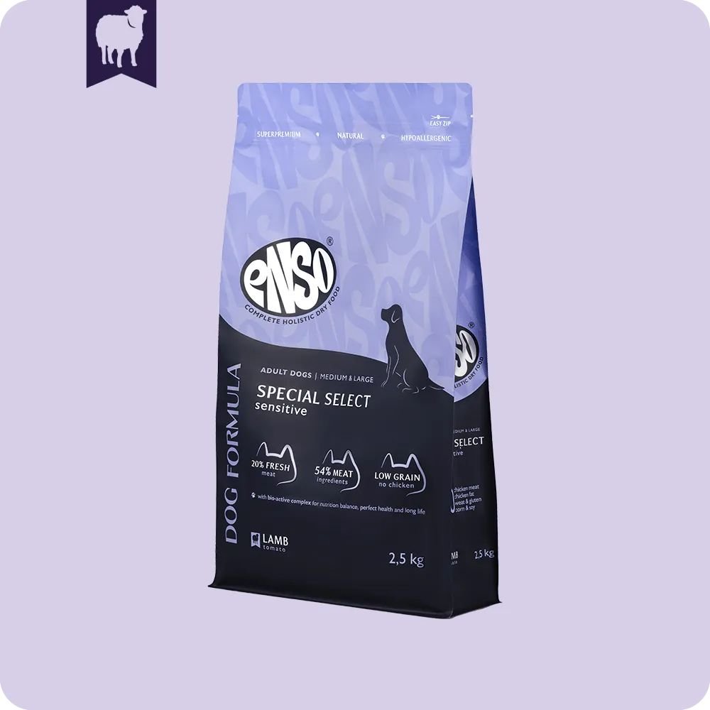 

Сухой корм для собак Enso DF Special Select ягненок томат 020/251376 2.5 кг