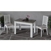 Кухонный стол Трия Промо тип 4 (белый/ателье темный)