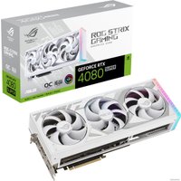 Видеокарта ASUS ROG Strix GeForce RTX 4080 Super 16GB GDDR6X White OC Edition ROG-STRIX-RTX4080S-O16G-WHITE