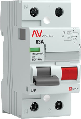 

Устройство защитного отключения EKF Averes rccb-2-63-300-ac-av