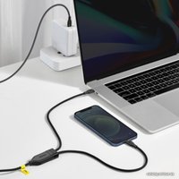 Кабель Baseus CA1T2-F01 USB Type-C - USB Type-C - Lightning (1.2 м, черный)