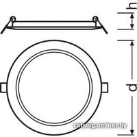 Точечный светильник Ledvance LS DLR Slim LED 18W/3000K/1290 Lm