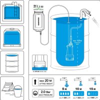 Дренажный насос Daewoo Power DHP 2021Li Set (с 1-им АКБ)