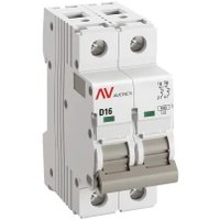 Выключатель автоматический EKF Averes AV-6 2P 16A (D) 6kA