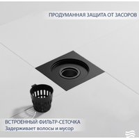 Трап/канал Lauter 21А40042MB (черный матовый)