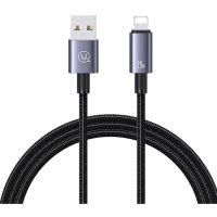 Кабель Usams US-SJ667 USB Type-A - Lightning (1.2 м, черный)