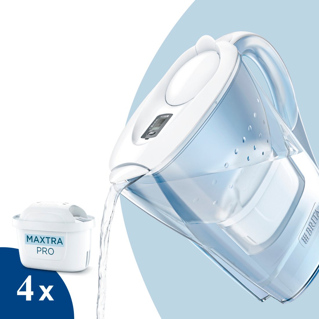 Кувшин BRITA Marella XL + 3 Maxtra Pro Pure Performance (белый)