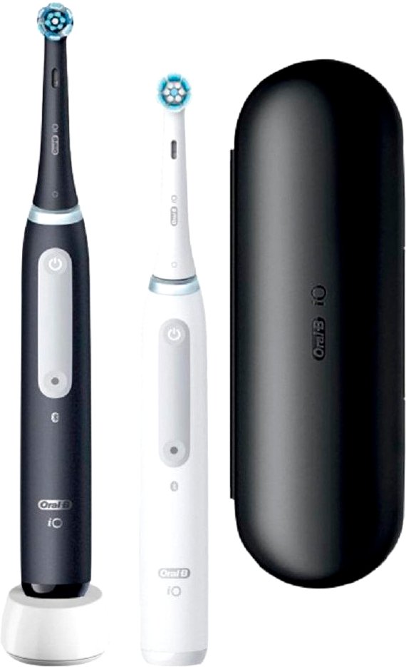 Комплект электрических зубных щеток Oral-B iO Series 4 (черный/белый)
