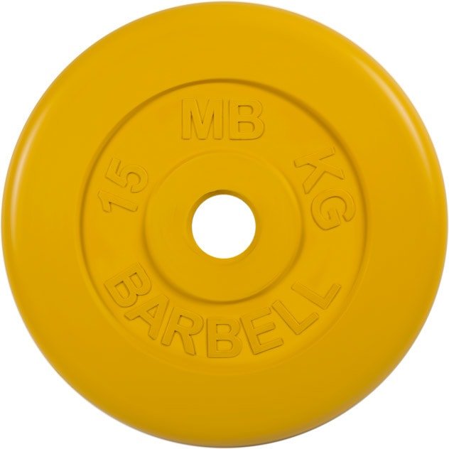 

Диск MB Barbell Стандарт 51 мм (1x15 кг, желтый)