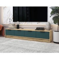 Тумба Интерлиния ТВ Концепт КТ-ТВ4-35 Техно (дуб золотой/верде)