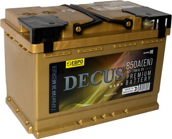 Автомобильный аккумулятор DECUS 6СТ- 77 золото о.п. (77 А·ч)