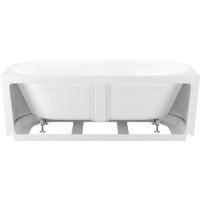 Ванна Wellsee Festive Fox 150x75 28730101R (пристенная ванна белый глянец, экран, ножки, сифон-автомат хром)