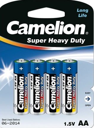 Батарейка Camelion AA 4 шт. [R6P-BP4B]