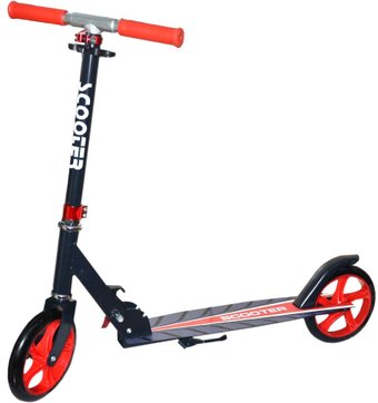 Двухколесный подростковый самокат Scooter C-03 (черный/красный)