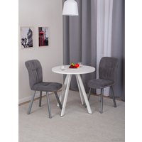 Кухонный стол Домотека Дельта К-М 75x75 (белый/белый)