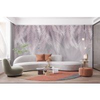 Фотообои Citydecor Пальмовые листья 300x260 пудровый-серый