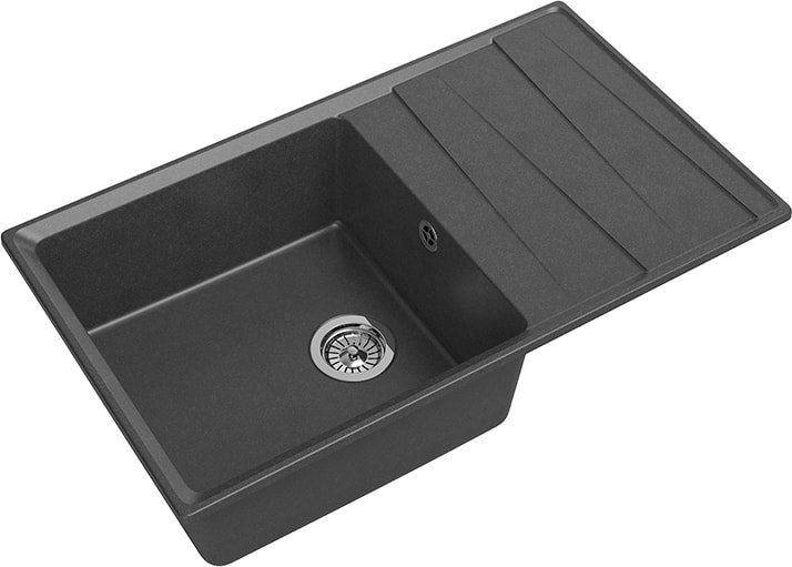 

Кухонная мойка GranFest GF-LV-860L (графит)
