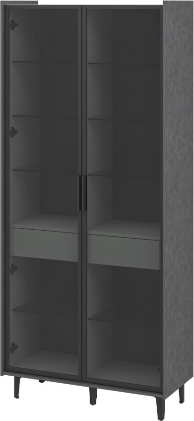 

Шкаф распашной Elva Эссен NEM04HS-2V1S-930/400/2100 (29) (металл бруклин/лунный камень)