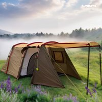 Кемпинговая палатка Sundays ZC-TT105-4 (серебристый/коричневый край)
