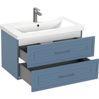  Cersanit Тумба под умывальник Classic 80 69091 (голубой матовый)