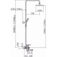 Душевая система  Fashun A52401-7A